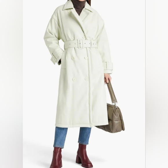 Stand Studio Emily Faux Leather Trench Coat - Picture 5 of 7